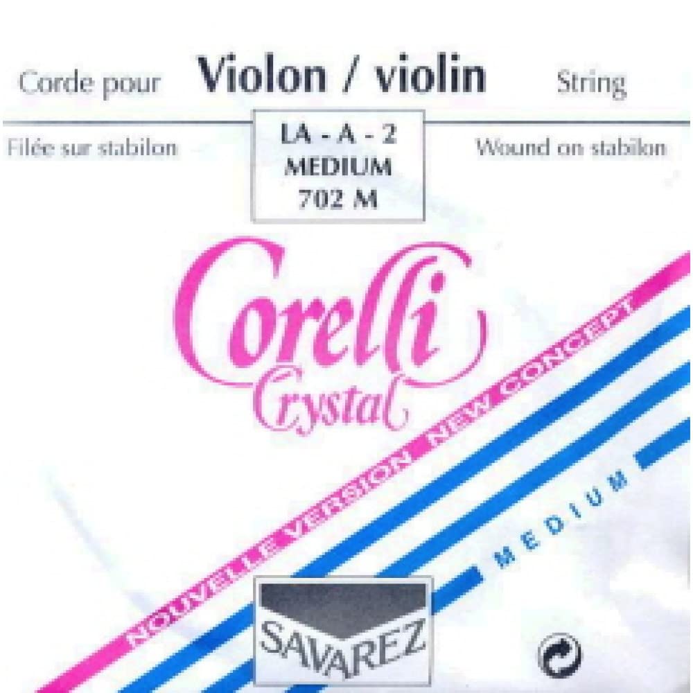 Corelli Strings For Violin Crystal A Nylon/Aluminium wound; Medium