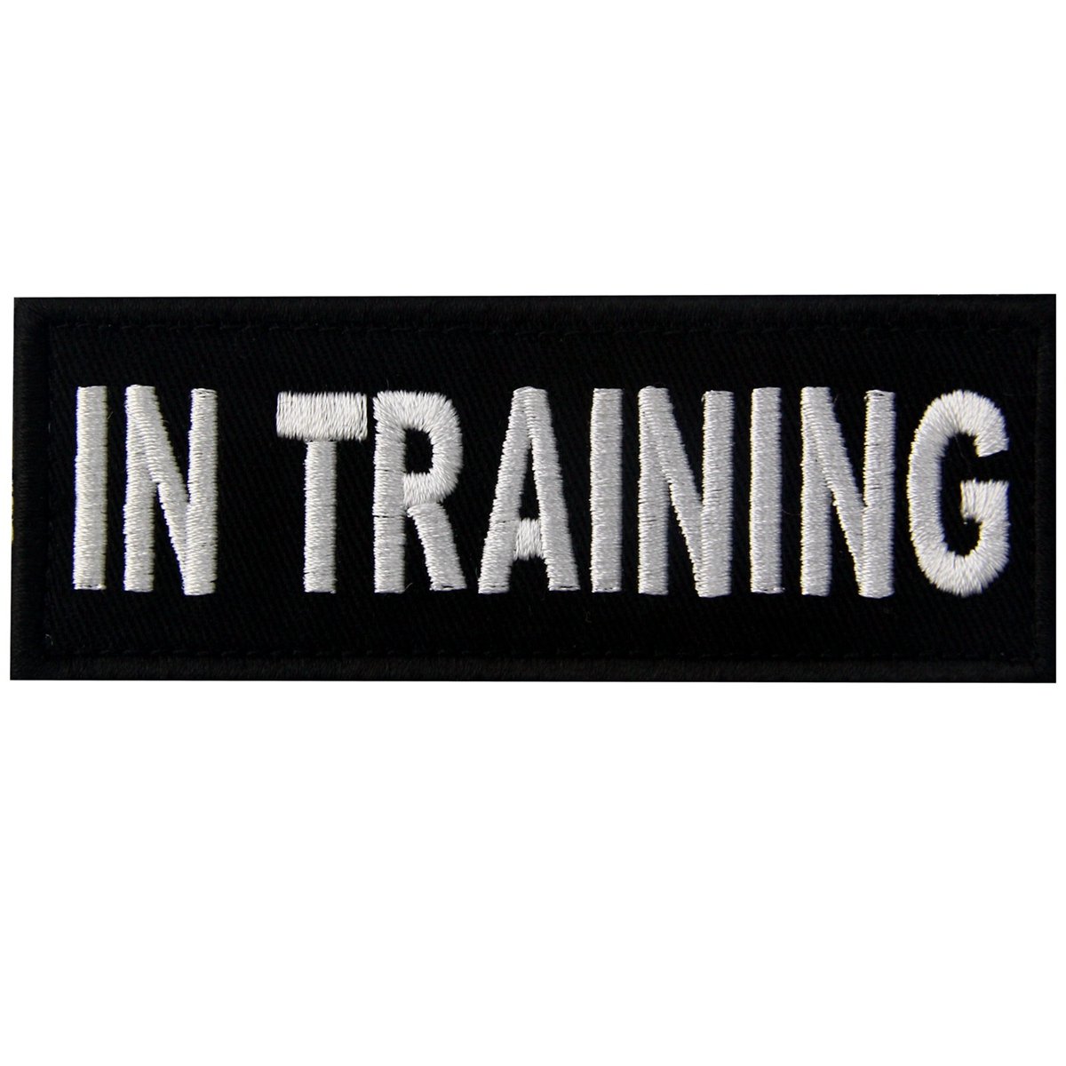 in Training Service Animal Vests/Harnesses Emblem Embroidered Fastener Hook & Loop Patch, 4 X 1.5 Inch — image 1
