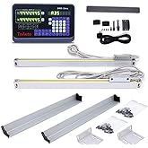TOAUTO 12' '&amp; 40'' 2 Axis DRO Digital Readout Linear Scale 300mm+1000mm Linear Encoder for Milling Lathe Machine