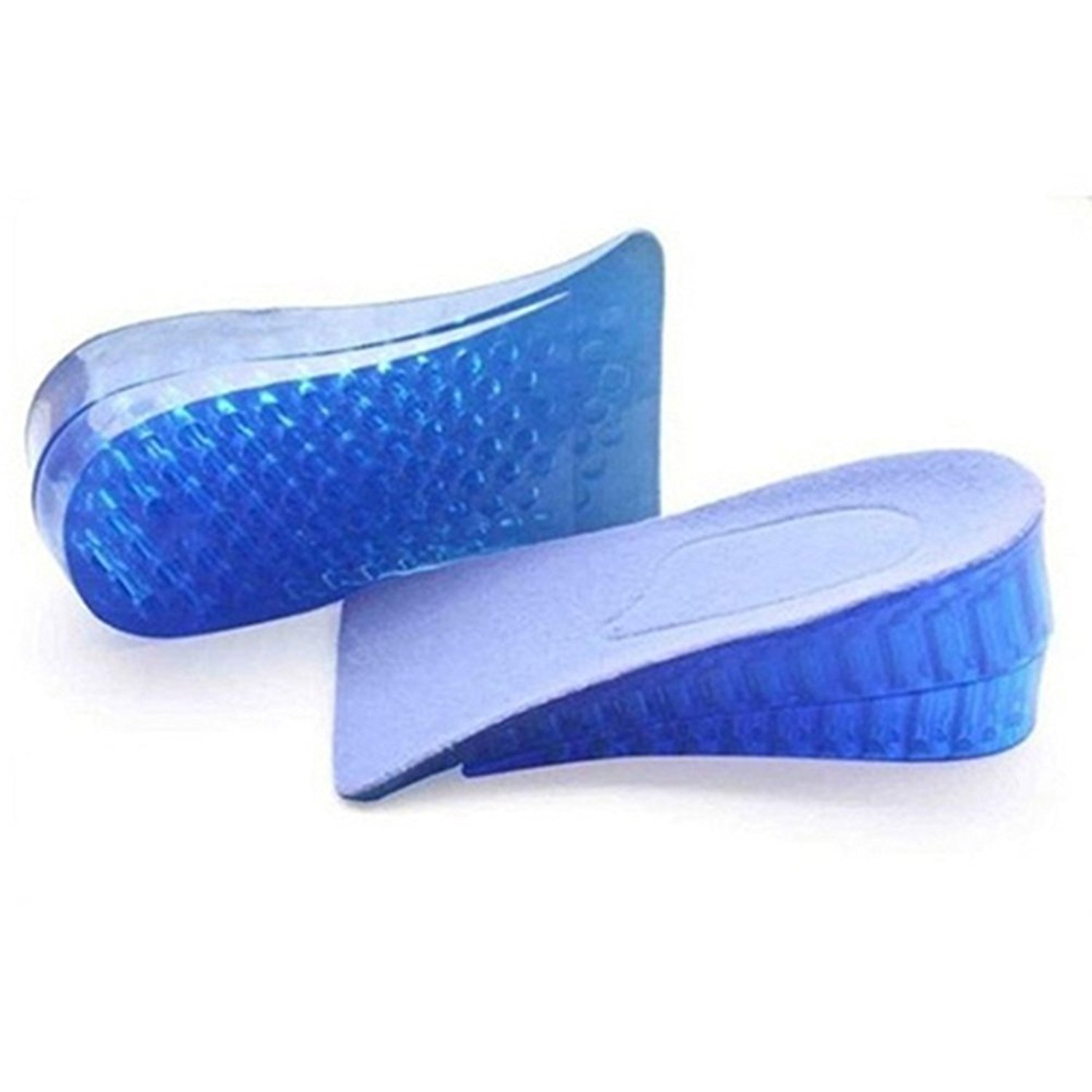 Unisex Silicone Lift Height Increase Double Layers Shoe Insoles