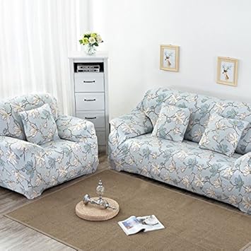 Buy Pinkdose Navy Blue Single Seat Spandex Elastic Floral Print