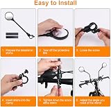 Flintronic 2 x 360 Degree Rotating Wide Angle Bicycle Mirrors 8cm Convex ABS view 6