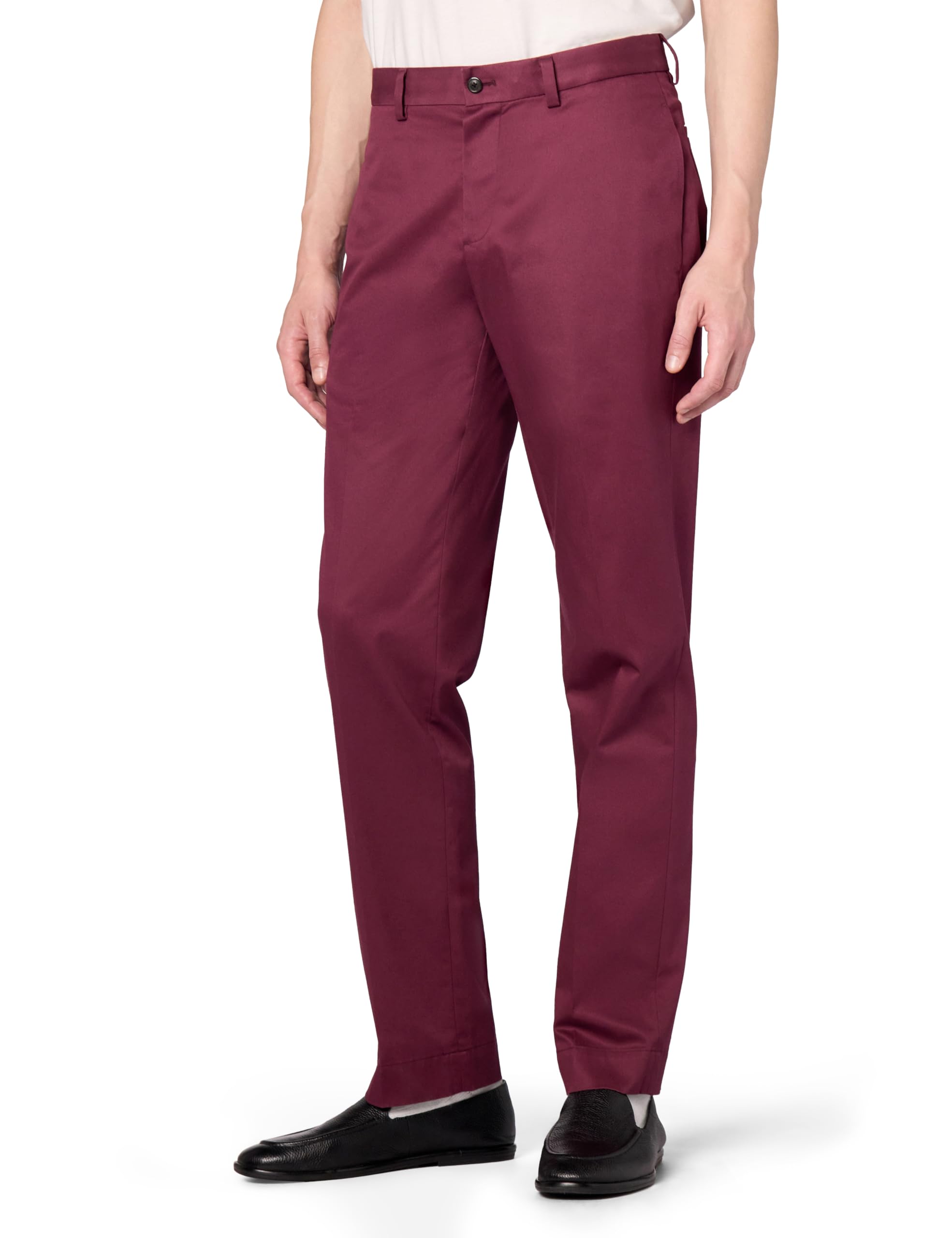 Brooks Brothers Men’s Regular Fit Stretch Lightweight Advantage Chino Pants, Windsor Wine, 29 30