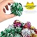 HNYYZL 25 Pack Crinkle Balls Cat Toys - Original Mylar Crinkle Balls Cat Toys（Random Color）