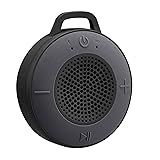 Amazon Basics Wireless Shower Speaker with 5W Driver, Suction Cup, Built-in Mic - Black