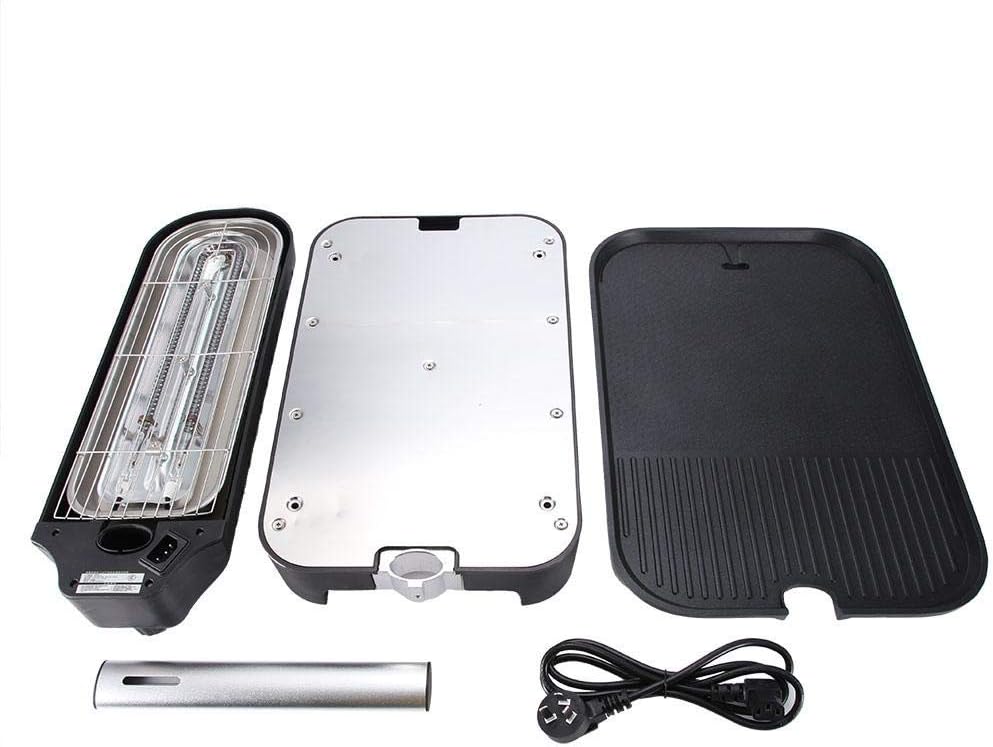 review Fishlor Health Grill, 220V Smokeless Grill, Infrared Electric BBQ Grill, Non-Stick BBQ Grill Detachable Cooking Machine