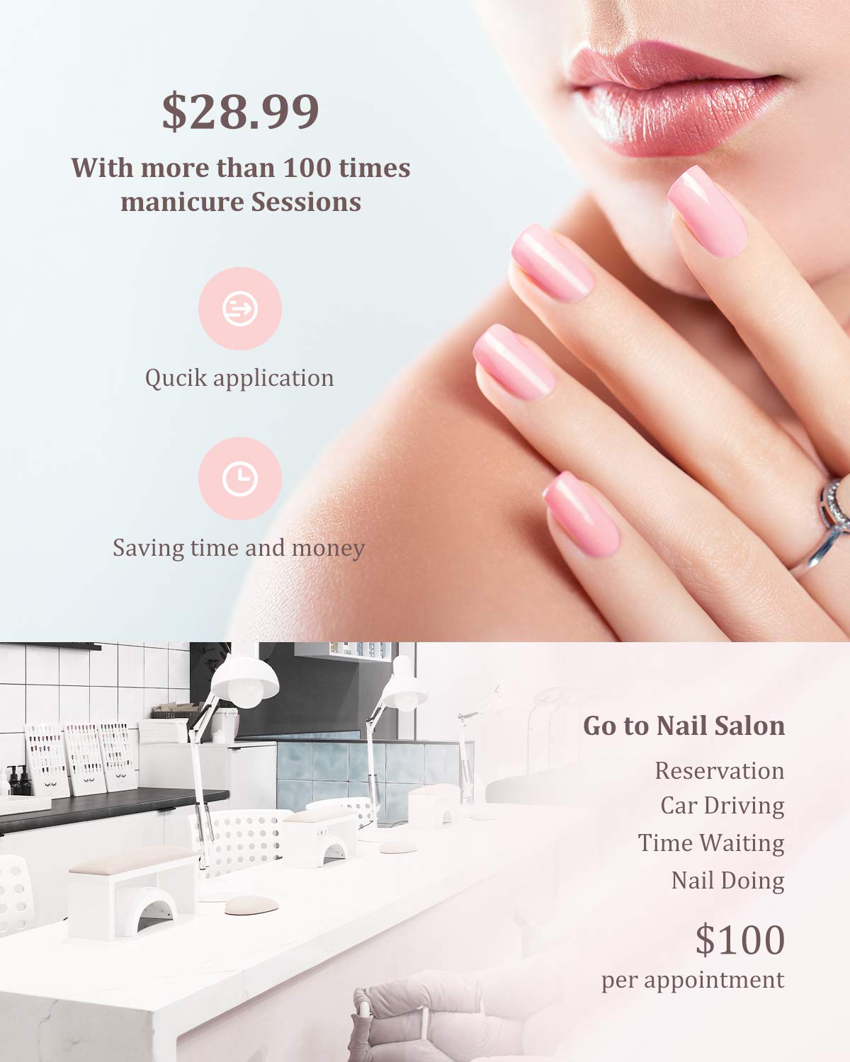 Dip Powder Nail Kit Starter, opove Dipping Acrylic Powder and Liquid Set Starter Kit Glitter Manicure French Nail Art Set Essential Tools - 6 Colors: Beauty