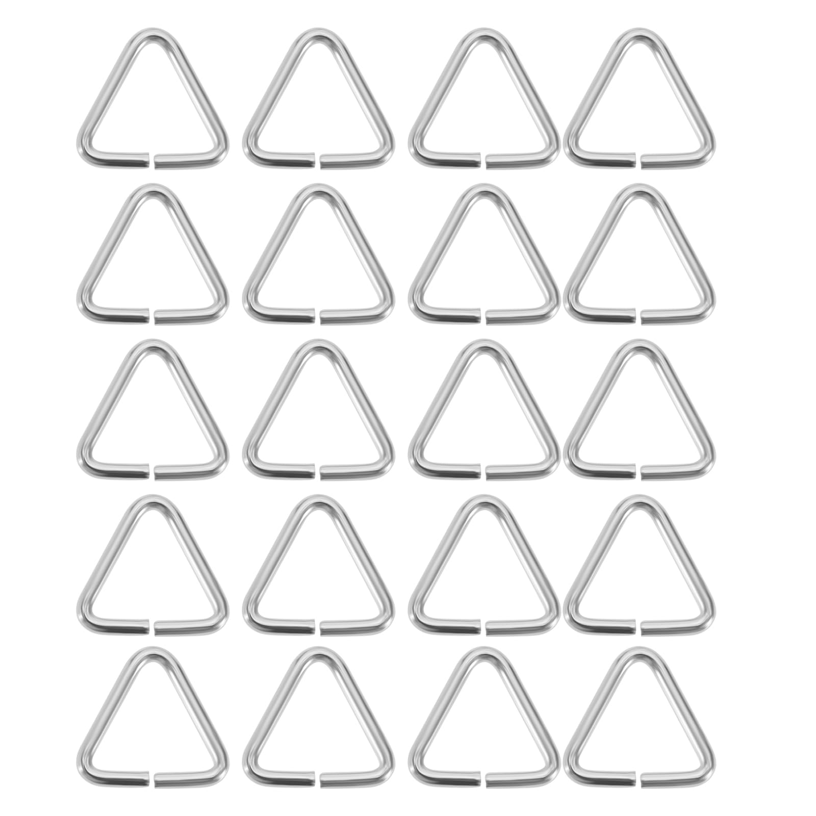 EMSea 20pcs Sink Stopper Triangle Buckle Drain Plug Chain Triangles Hook for Bathtub Kitchen Sink Bathroom Wash Basins Drain Stopper Chain Triangles Buckle