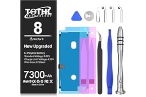 TQTHL Battery for iPhone 8, [7300mAh](2025 New Version) New 0 Cycle Battery Replacement for iPhone 8 A1863 A1905 A1906 with Complete Professional Repair Tools Kits