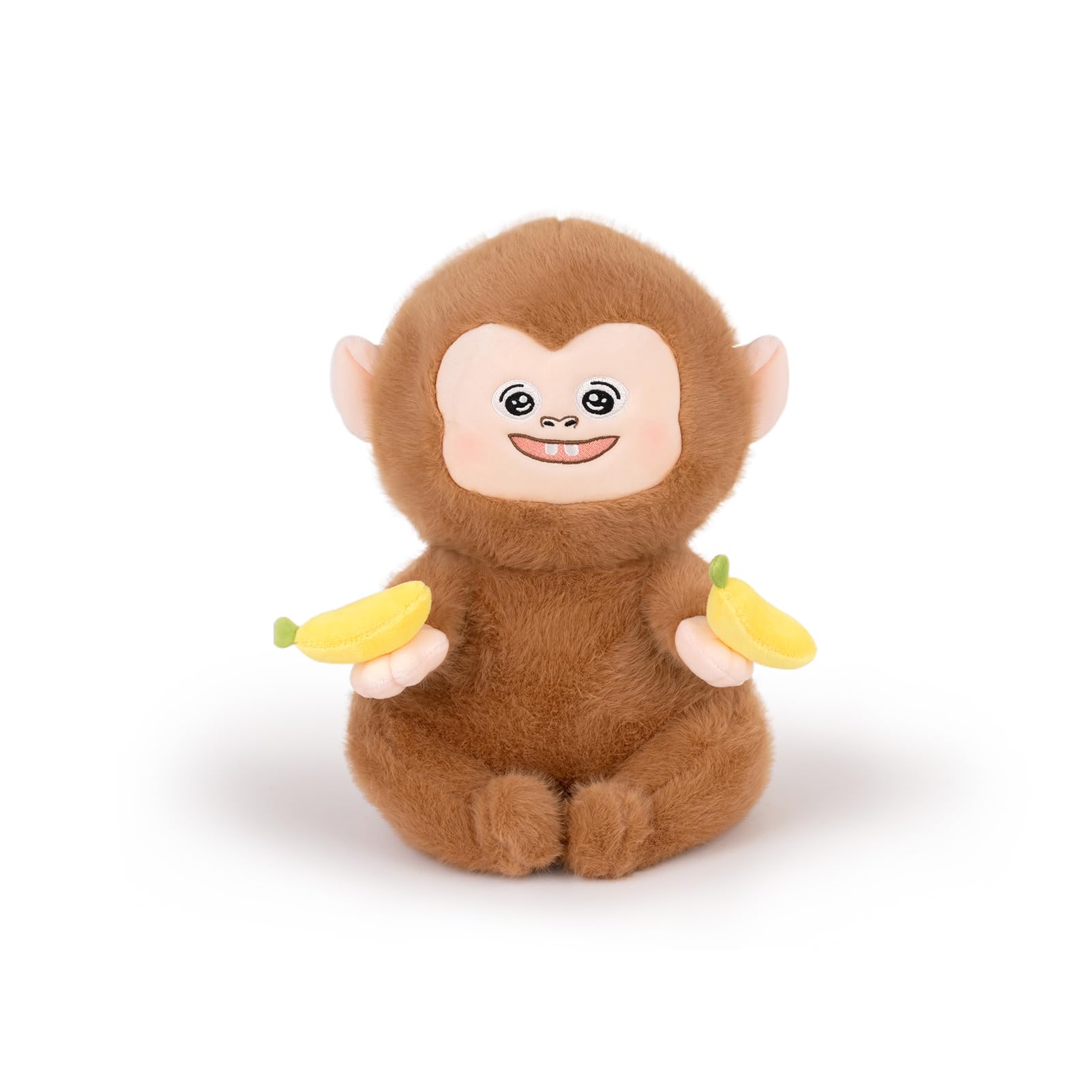 Photo 1 of Adorlynetty Monkey Stuffed Animal Cute Monkey Plush Soft Monkey Plushie with Banana Monkey Toy Gift for Kids(10.5Inch)