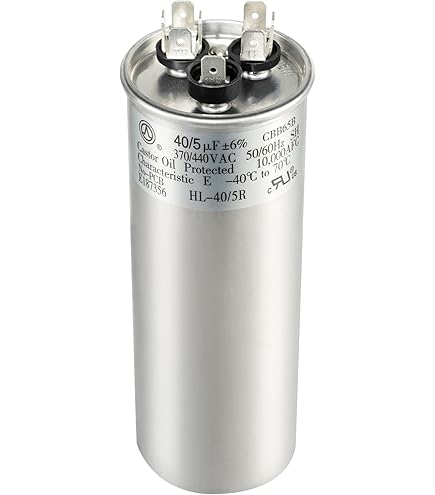 York Dual Run Capacitor, 45/5Mfd,370V,Round: Amazon.com
