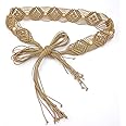 Cinlan Women's Bohemian Style Rope Braid Waist Belt