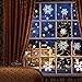 Moon Boat 121 pcs Christmas Window Clings Decals - White Snowflakes/Baubles/Bells - New Year Stickers Decorations Xmas Ornaments