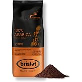 Bristot 100% Arabica Ground Coffee &ndash; Italian Espresso Delicato &ndash; Medium Roast &ndash; Ground Coffee for Moka Pot, French Press &amp; Pour Over &ndash; 8.8oz (250g)