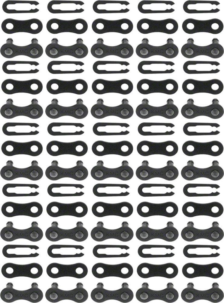 SHIMANO KMC 410N-CL Master Link Single 1/2" x 1/8" / 3 Piece Black