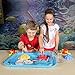 CoolSand Kinetic Indoor Sand Mega Color Mixer Set | Includes 1lb. Each of Red, Yellow, Blue & White Colored Playing Sand Plus Glitter and Tools | 100% Non-Toxic D.I.Y Moldable Kids Play Sand
