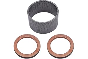 HABIIID Exhaust Gasket Exhaust Pipe Muffler Silencer for Yamaha Rhino 660 YXR660F 4X4 2004-2007