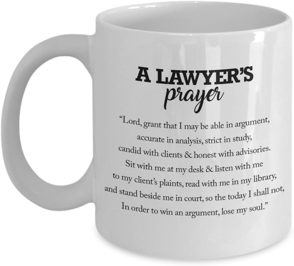 A Lawyer's Prayer Mug, 11 oz Unique Gifts By huMUGous