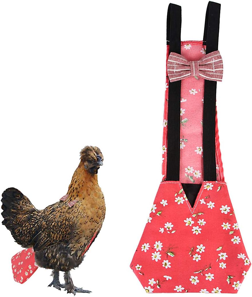 Legendog Chicken Diapers, Washable Pet Diapers Bow Tie Duck