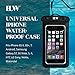 Breathe Under Water Full Face Snorkel Mask with iPhone Waterproof Case, Ocean View 180° (Black, Small/Medium)