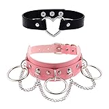 papasgix Goth Choker Necklace for Women, Adjustable