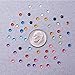 PandaHall Elite About 1400Pcs 1 Box 12 Color 3mm Faceted Flat Round No Hot Fix Acrylic Rhinestones Glitter Decorations 3D Diamond Gems for Cell Phone Nail Art