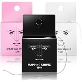 JimKing Eyebrow Mapping String, Measuring Tool, Pre-inked Microblading String, Premium Map Line for Shaping, Thread Line Tool, 32ft(10 Meters) per Box,3 Packs