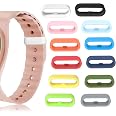 Multi-Color Band Keeper, Magic band locks, Silicone Fastener Rings Security Loop/Holder/Clips Compatible with Fitbit Charge/C