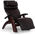 Perfect Chair Human Touch PC-610 Omni-Motion Classic Power Recline Zero Gravity Recliner Supreme Upholstery Package Walnut Wood Stain - Espresso Premium Leather