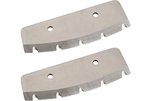 2Pcs 8 Inch 28340 Ice Auger Blades Fit For Eskimo And Rocket Augers, Fit For Strikemaster, Hand Auger Ice Fishing Blades Repl