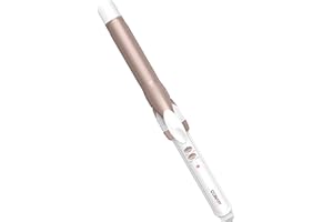 Conair Double Ceramic 1-Inch Curling Iron, 1-Inch Barrel Creates Classic Curls, Hair Curler for Use on Short, Medium, and Long Hair, White