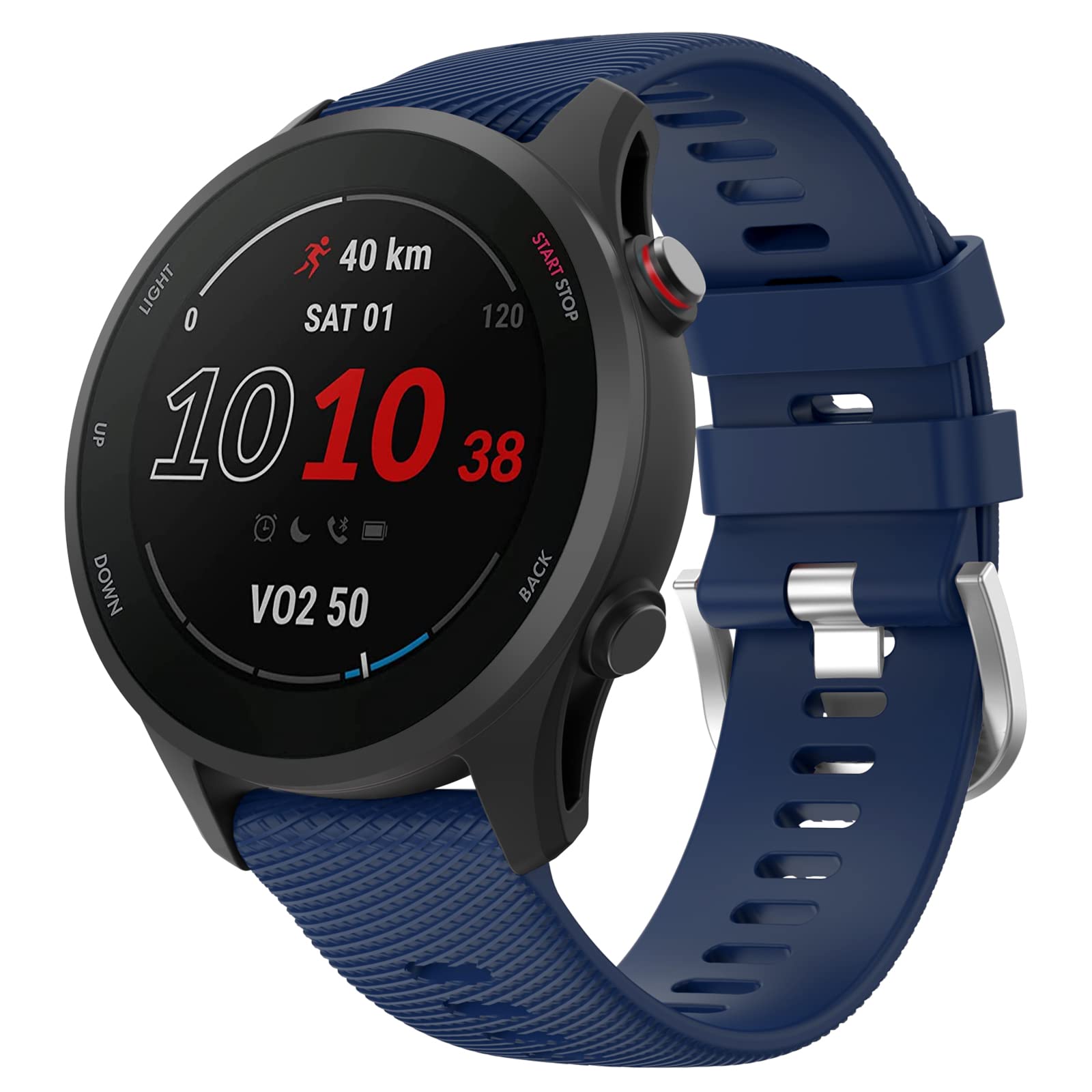 MYSNBKN Forerunner 255 Strap/255 Music Strap, 22mm Replacement Strap Soft Silicone for Garmin Venu 2/Vivoactive 4