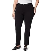 Gloria Vanderbilt Womens Amanda Ponte High Rise Knit Pant Plus