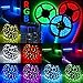 soled Strip Lights, Flexible Strip Lights, LED Tape Light 5050 RGB Color Changing LED Strip Kit, Waterproof DIY Christmas Holiday Home Party Decoration (16.4FT Strip Light)