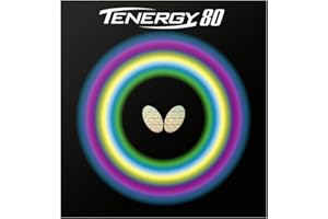 Butterfly Tenergy 80 Table Tennis Rubber Table Tennis Rubber | 1.7 mm, 1.9 mm, or 2.1 mm | Red or Black | 1 Inverted Table Tennis Rubber Sheet | Professional Table Tennis Rubber