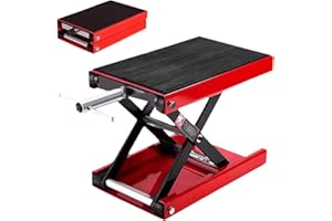 Wouqinen Motorcycle Jack,500Kg Capacity with Non-Slip Pad - Hydraulic Motorcycle Lift - for Repair Ship Garage Tire Rotation 