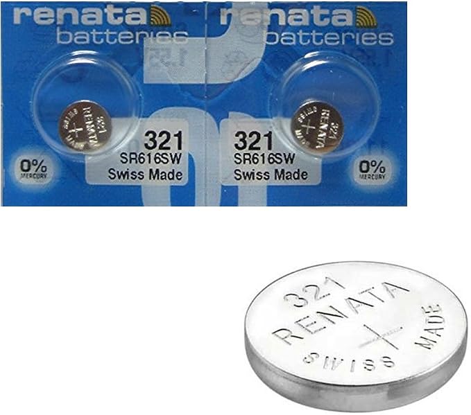 Batterie Per Orologio Renata 315 (SR716SW) - 2 Pezzi, Per Swatch, Fossil, Timex, Casio - Alta Qualità Svizzera