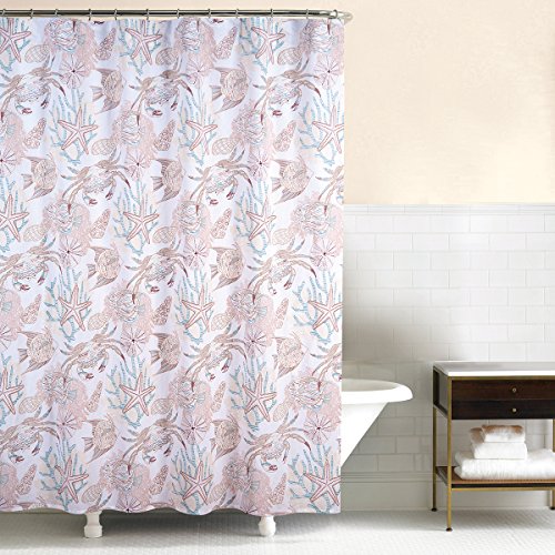 C&F Home Key Biscayne Cotton Machine Washable Shower Curtain 72" x 72