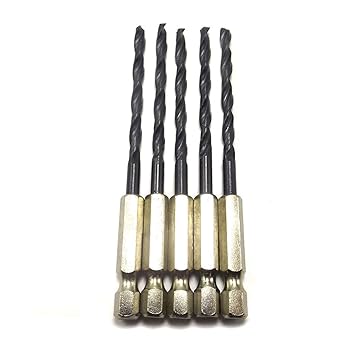 Generic 13pcs/lot High Speed Steel HSS Titanium Coated Drill Bit Set 1/4 Hex Shank 1.5-6.5mm Tungsten Carbide Twist Drill Bits