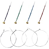 Yeshone 8 Pieces Violin Strings Universal Full Set (G-D-A-E), | Replacement for 4/4 3/4 1/2 1/4 Violins, Metal Ball End Design, Quality Steel Core for Student Beginner &amp; Enthusiasts Playing
