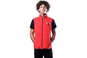 Ultra Game NBA Men’s Soft Fleece Full Zip Vest Jacket