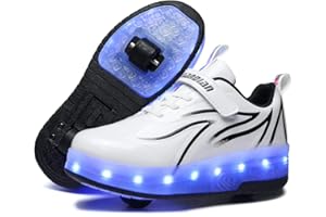 BFOEL Spider Roller Skates Light up Shoes with USB Chargable Led Sport Sneaker for Boys Girls Kids Birthday Thanksgiving Christmas Day Best Gift