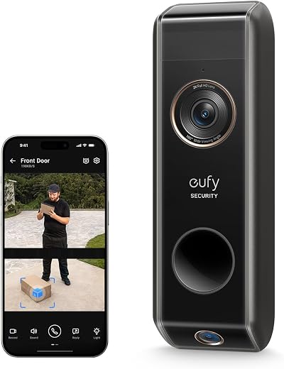 eufy Security Video Doorbell Dual Camera S330 Battery Powered Add-on 2K HDR