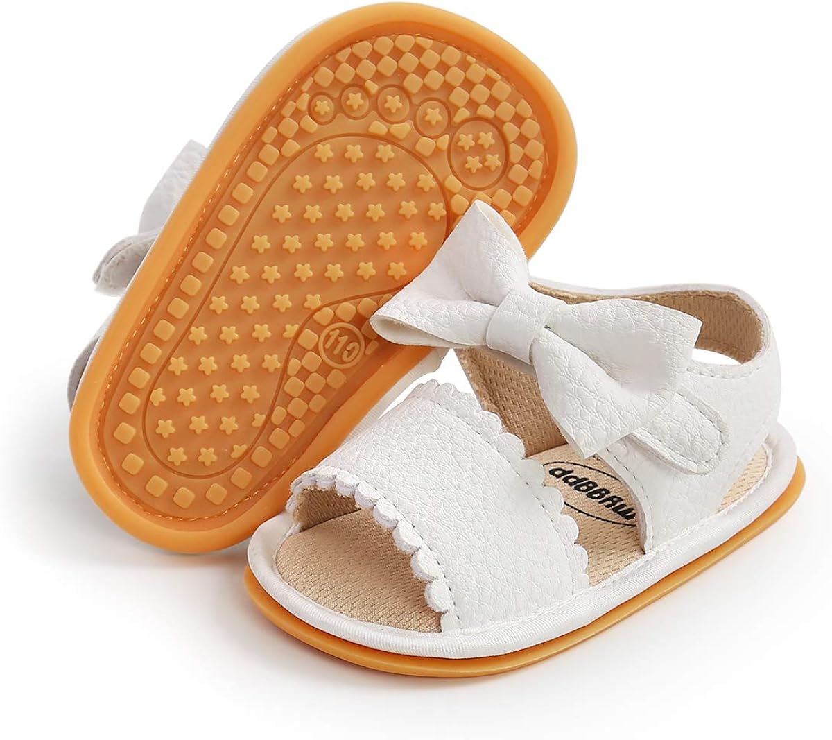  | Sawimlgy Infant Baby Girl Boy Casual Sandals Premium Princess Flats Summer Outdoor Beach Athletic Shoes Breathable Soft Anti Slip Rubber Sole Newborn Toddler Prewalker First Walking Shoes | Sandals