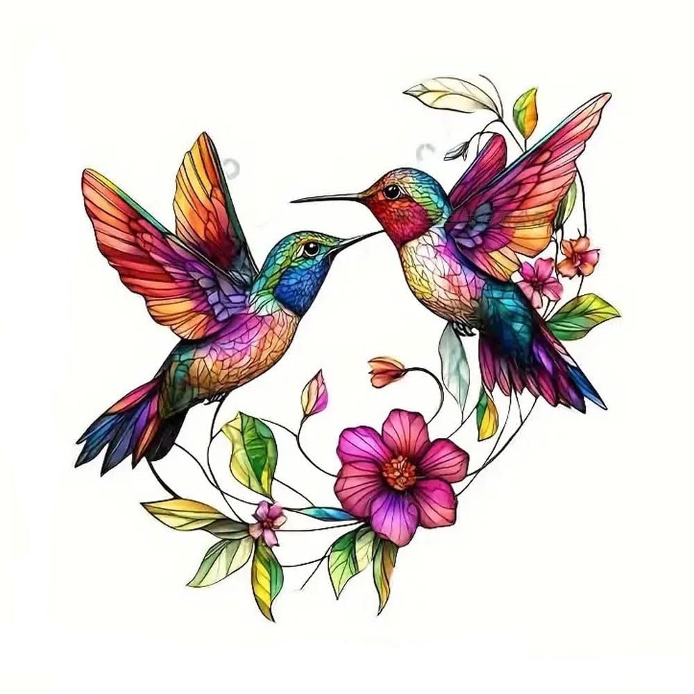 Photo 1 of 1 PCS Translucent Acrylic Hanging Ornament,Hummingbird Garden Suncatcher Unique Hanging Ornament for Wall Decor, Room Decor, Holiday Decor and Home Decoration
