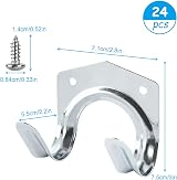 GOYADA 24 Pcs Metal Tool Hooks Heavy Duty U Shaped Wall Mount Organization view 2