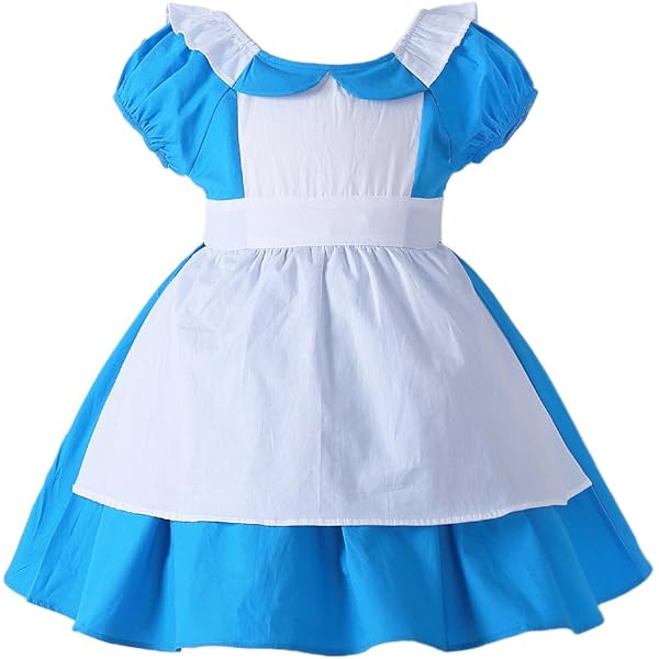 Goldlöckchen-Kostüm Für Mädchen (Größe 9-10 Jahre) – Gelbes Kleid Mit Schürze Für Weltbuchtag & Kostümpartys