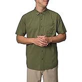 REEF Mens Camp Fit Woven Short Sleeve Tee