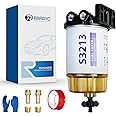 S3213 Fuel Filter Water Separator Replacement for Marine Outboard Motor Mercury with 3/8" Barb x 1/4" NPT Fittings Replaces# 35-60494-1, 18-7932 -1, 18-17928, 35-809097