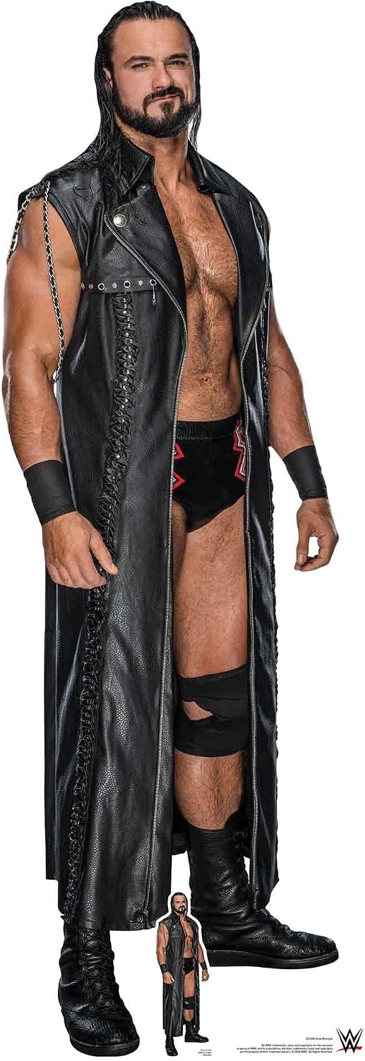 Star Cutouts SC1598 WWE Drew McIntyre Ultimate Edition Lifesize Cardboard Cutout with Mini
